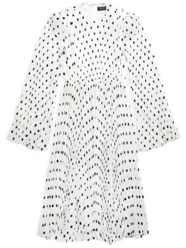 Balenciaga платье в горох, белый