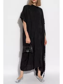 Balenciaga потертое платье, черный