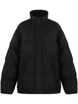Balenciaga пуховик на молнии, черный