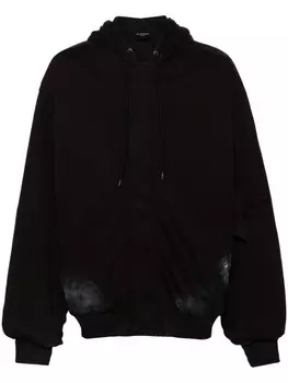 Balenciaga пуховик с логотипом, черный