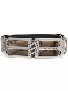 Balenciaga ремень с логотипом BB, нейтральный цвет