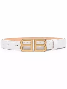 Balenciaga ремень с пряжкой BB, белый