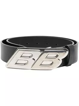 Balenciaga ремень с пряжкой-логотипом, черный
