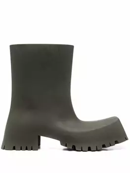 Balenciaga резиновые ботинки Trooper, зеленый