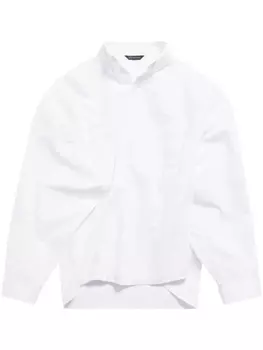 Balenciaga рубашка оверсайз с запахом, белый