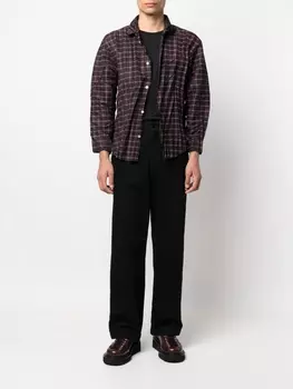 Balenciaga рубашка с длинными рукавами и жатым эффектом