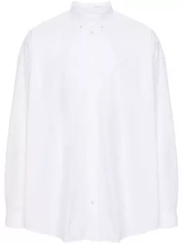 Balenciaga рубашка с вышитым логотипом, белый