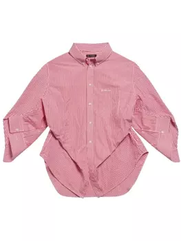 Balenciaga рубашка в полоску, красный