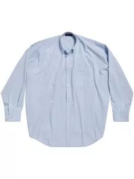 Balenciaga рубашка в полоску, синий