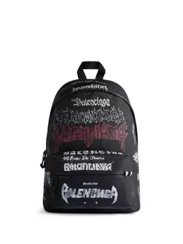 Balenciaga рюкзак Explorer DIY Metal на молнии, черный