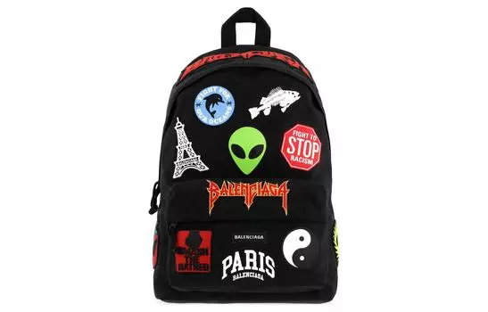 Balenciaga Рюкзак Explorer из полиэстера, стандартный, мужской, черный