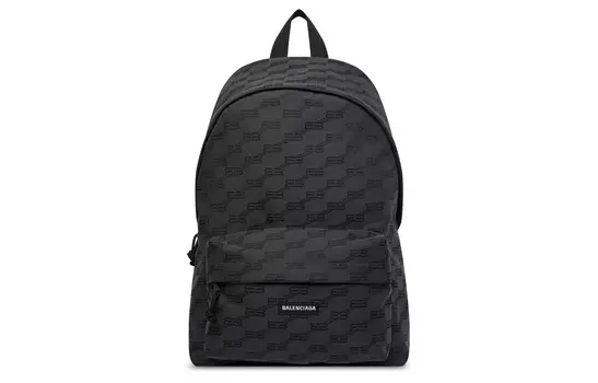 Balenciaga Рюкзак из жаккардового холста, средний размер, мужской, черный
