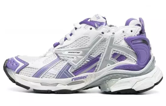 Кроссовки Balenciaga Runner Chunky Women, серый/фиолетовый