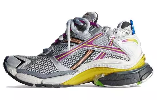 Кроссовки женские Balenciaga Runner, серый / розовый
