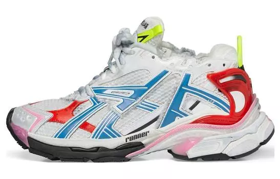 Кроссовки мужские Balenciaga Runner, белый / синий / красный