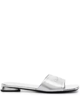 Balenciaga сандалии из Duty Free, серебристый