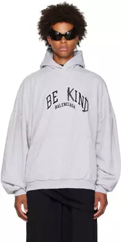 Balenciaga Серый худи Be Kind