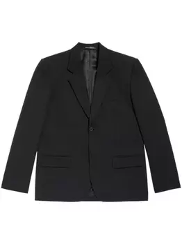 Balenciaga шерстяной блейзер, черный