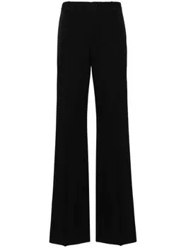 Balenciaga шерстяные брюки строгого кроя, черный