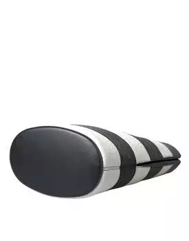 Balenciaga Шикарная женская сумка-ведро из кожи крокодила, цвет Black And White