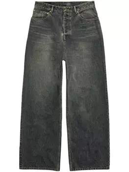 Balenciaga широкие джинсы с заниженной талией, синий