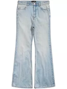 Balenciaga широкие джинсы с завышенной талией, синий