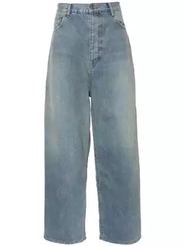 Balenciaga широкие джинсы средней посадки, синий