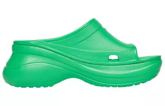 Мужские шлепанцы Balenciaga X Crocs, зеленый