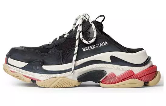 Шлепанцы Balenciaga мужские, черный / белый