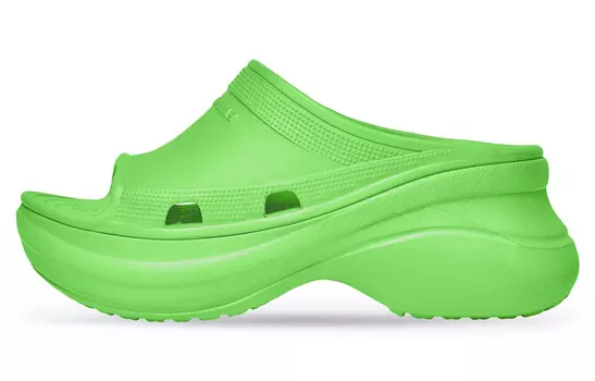 Шлепанцы Balenciaga x Crocs, зеленый