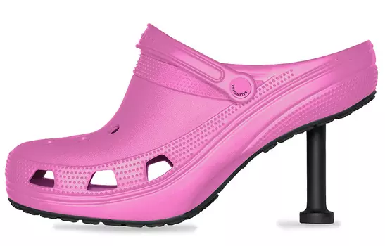 Женские шлепанцы Balenciaga X Crocs, розовый