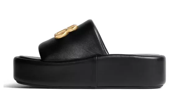 Balenciaga Шлепанцы Женские, Black