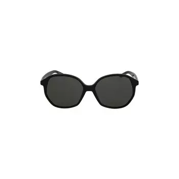 Balenciaga Солнцезащитные очки в круглой оправе из ацетата, Черный/Серый