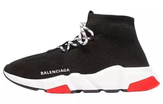 Кроссовки женские Balenciaga Speed на шнуровке, черный
