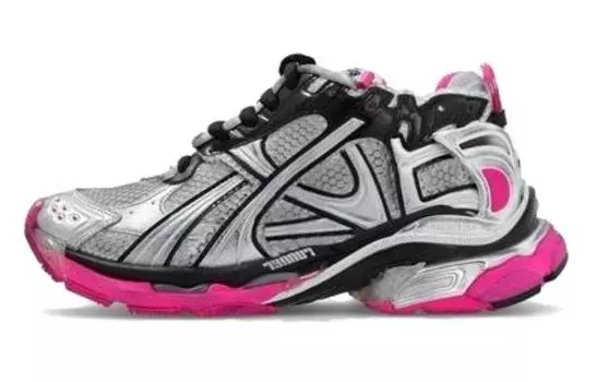 Кроссовки женские Balenciaga Speed на шнуровке, серебряный / серый