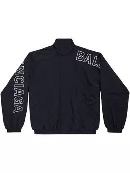 Balenciaga спортивная куртка с логотипом, черный