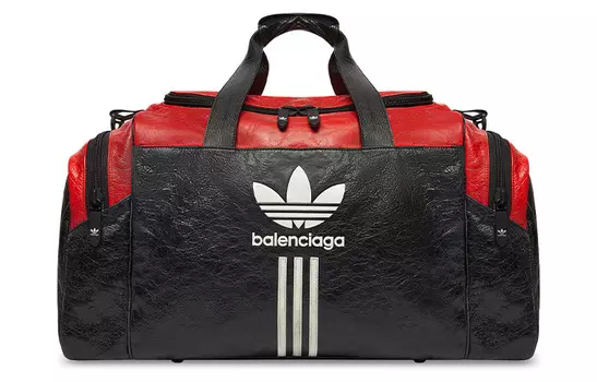 Balenciaga Спортивная сумка X Adidas, черная/красная