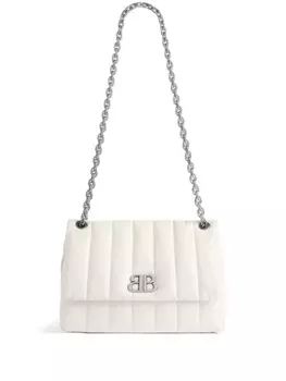 Balenciaga стеганая мини-сумка на плечо Monaco, белый