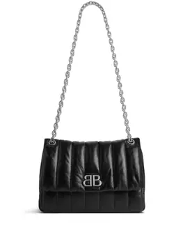 Balenciaga стеганая мини-сумка на плечо Monaco, черный