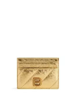 Balenciaga стеганый картхолдер, золотистый