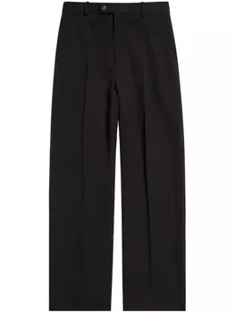 Balenciaga straight-leg tailored trousers, черный