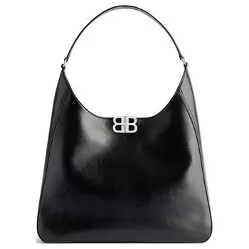 Balenciaga Сумка BB SOFT из коровьей кожи, через плечо, среднего размера, женская, черного цвета