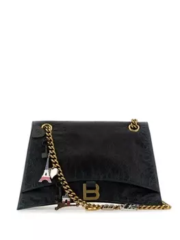 Сумка через плечо Balenciaga Crush Chain, черный