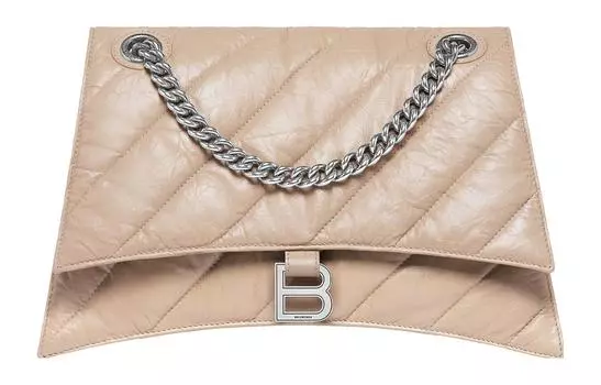 Balenciaga Сумка через плечо из коровьей кожи, женская, бежевого цвета