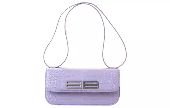 Balenciaga Сумка через плечо из коровьей кожи, женская, фиолетовая