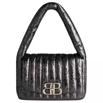 Balenciaga Сумка через плечо из коровьей кожи, маленькая, женская, черная