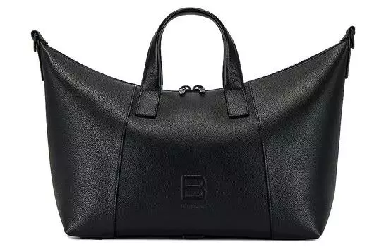 Balenciaga Сумка через плечо из натуральной кожи в форме песочных часов, большая мужская, черная