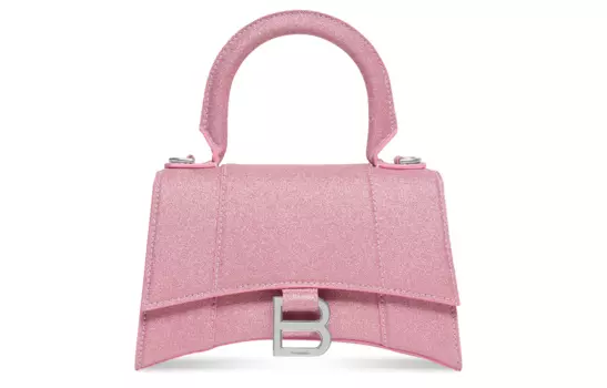 Balenciaga Сумка через плечо из полиэстера, очень маленькая женская розовая