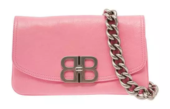 Balenciaga Сумка через плечо из телячьей кожи, женская, розовая