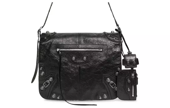 Balenciaga Сумка через плечо Le Cagole из овчины, средняя, мужская, черная